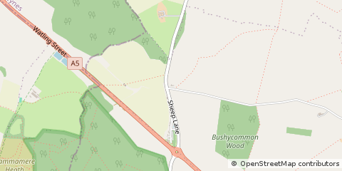 Map of Milton Keynes, Bedfordshire
