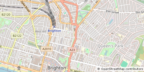 Map of Brighton, East Sussex