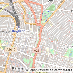 Map of Brighton, East Sussex