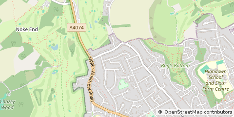 Map of Reading, Berkshire