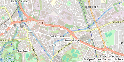 Map of West Bromwich
