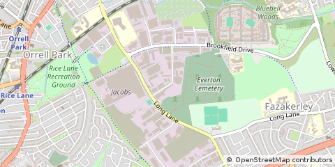 Map of Liverpool, Merseyside