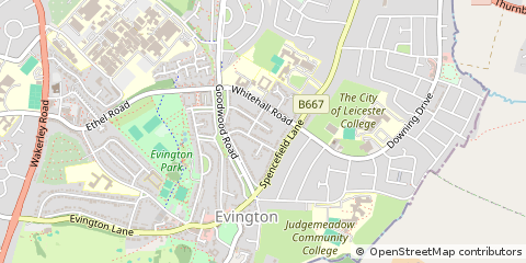 Map of Leicester