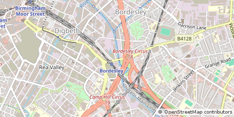 Map of Birmingham, West Midlands