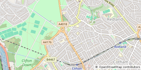 Map of Bristol, Avon
