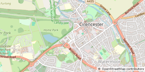 Map of Cirencester