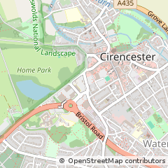 Map of Cirencester