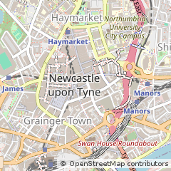 Map of Newcastle Upon Tyne, Tyne & Wear
