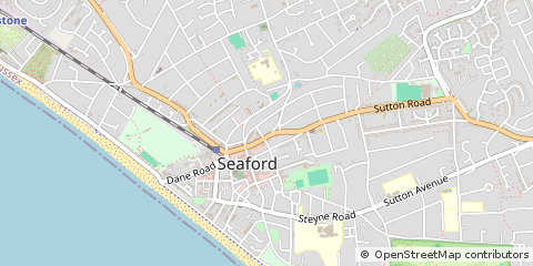 Map of Seaford, East Sussex