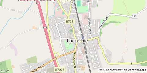 Map of Lockerbie, Dumfries and Galloway