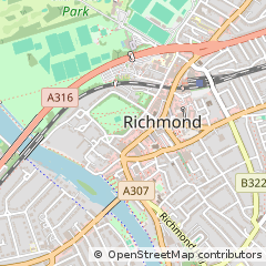 Map of Richmond, Surrey