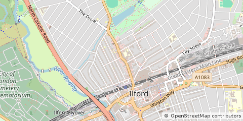 Map of Ilford
