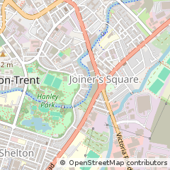 Map of Stoke on Trent, Staffordshire