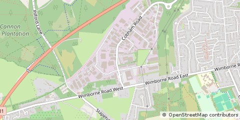 Map of Wimborne