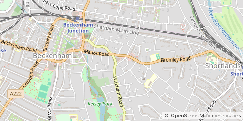 Map of Beckenham