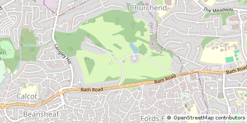 Map of Bath Road,calcot,, Reading, Berks.