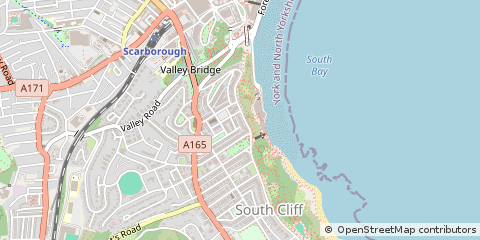 Map of Scarborough, North Yorkshire