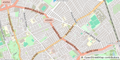 Map of Liverpool, London