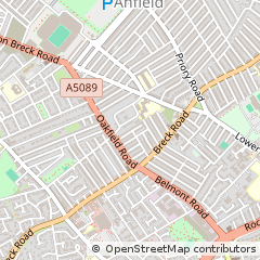 Map of Liverpool, London