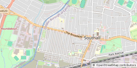 Map of Southall