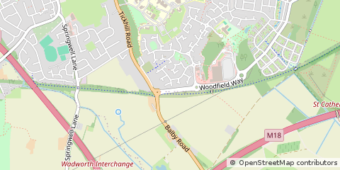 Map of Doncaster