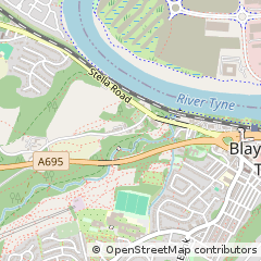 Map of Blaydon, Tyne and Wear