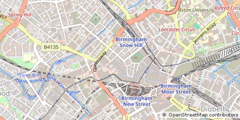 Map of Birmingham, Buckinghamshire