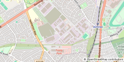 Map of Bootle, Mersyside