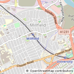 Map of Sunderland