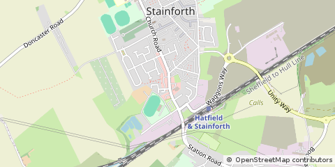 Map of Doncaster, South Yorkshire