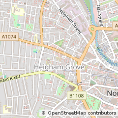 Map of Norwich, Norfolk