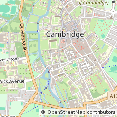 Map of Cambridge, Cambridgeshire