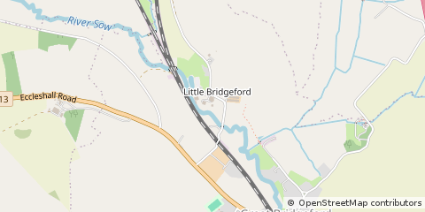 Map of Stafford, Staffordshire