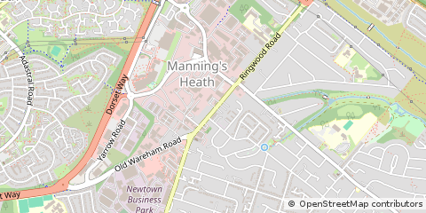 Map of Poole, Dorset