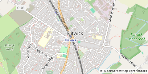 Map of Bedford