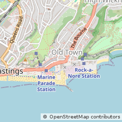 Map of Hastings, East Sussex