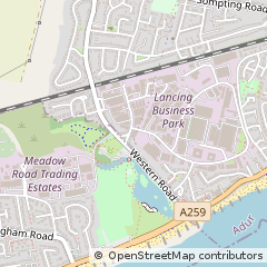 Map of Lancing