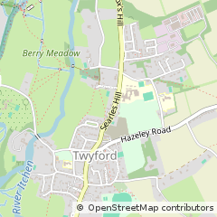 Map of Twyford, Winchester, Hampshire