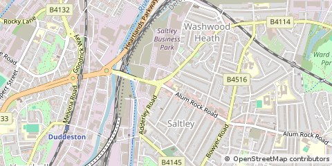 Map of Birmingham, West Midlands