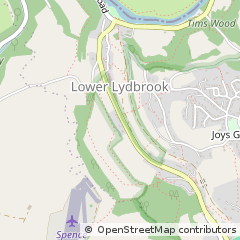 Map of Lydbrook, Gloucestershire