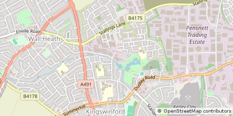 Map of Kingswinford, West Midlands