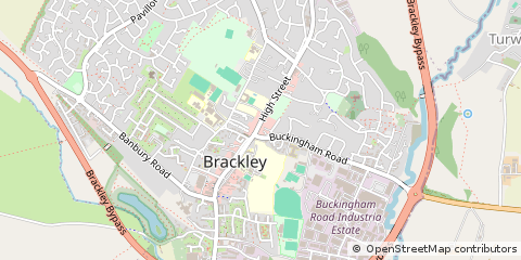 Map of Brackley, Northamptonshire