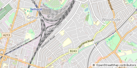Map of Croydon