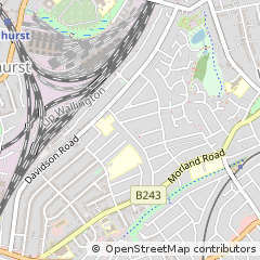 Map of Croydon