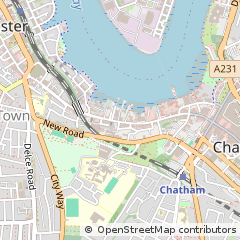 Map of Rochester, Kent