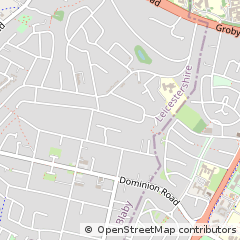 Map of Leicester, Leicestershire