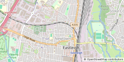 Map of Eastleigh, Hampshire