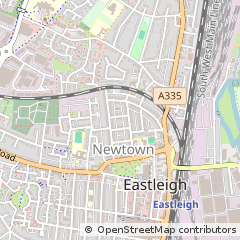 Map of Eastleigh, Hampshire