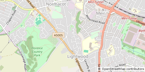 Map of Stoke-on-Trent