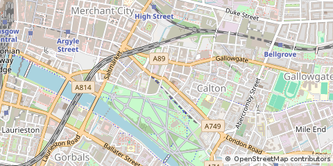 Map of Glasgow